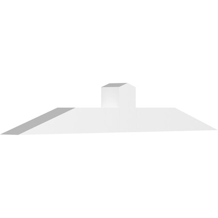 Ekena Millwork Portland Architectural Grade PVC Gable Bracket, 72"W x 12"H x 6"D x 6"F, 4/12 Pitch GBP072X12X0606POR00